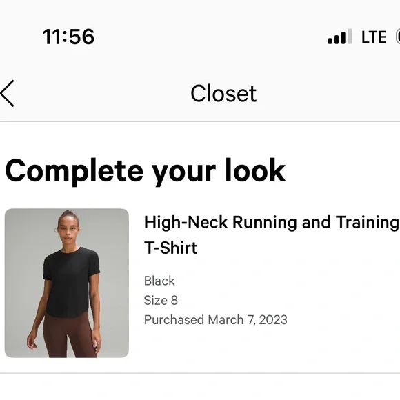 Lululemon High-Neck Running and Training T-Shirt - Picture 6 of 6